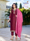 Rangat Vol 6 By Radhika Vichitra Silk Kurti With Bottom Dupatta Suppliers In India
